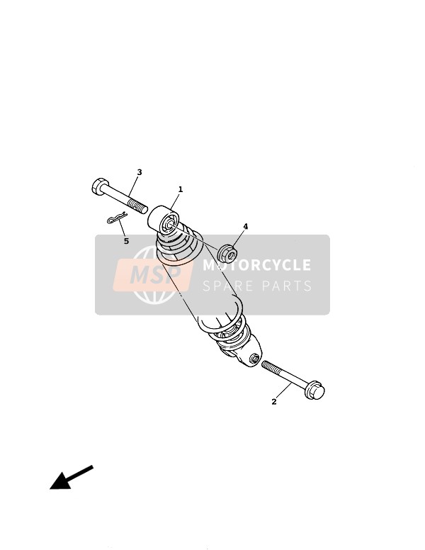 Yamaha YW100 2001 Rear Suspension for a 2001 Yamaha YW100